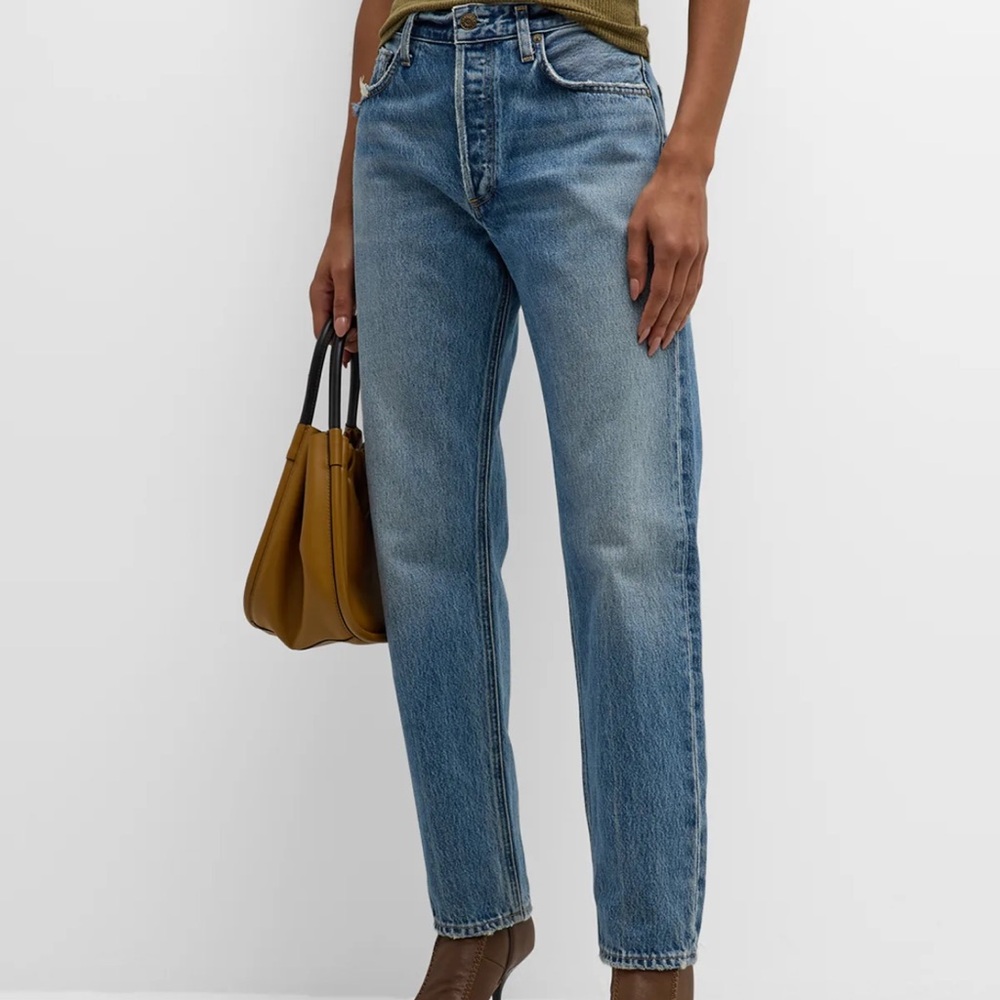 Agolde parker long straight leg jeans invention